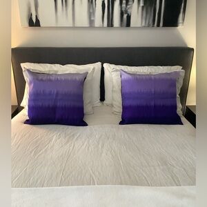 Nanette Lepore Villa Purple Ombré Decorative Pillow Covers – Set of 2